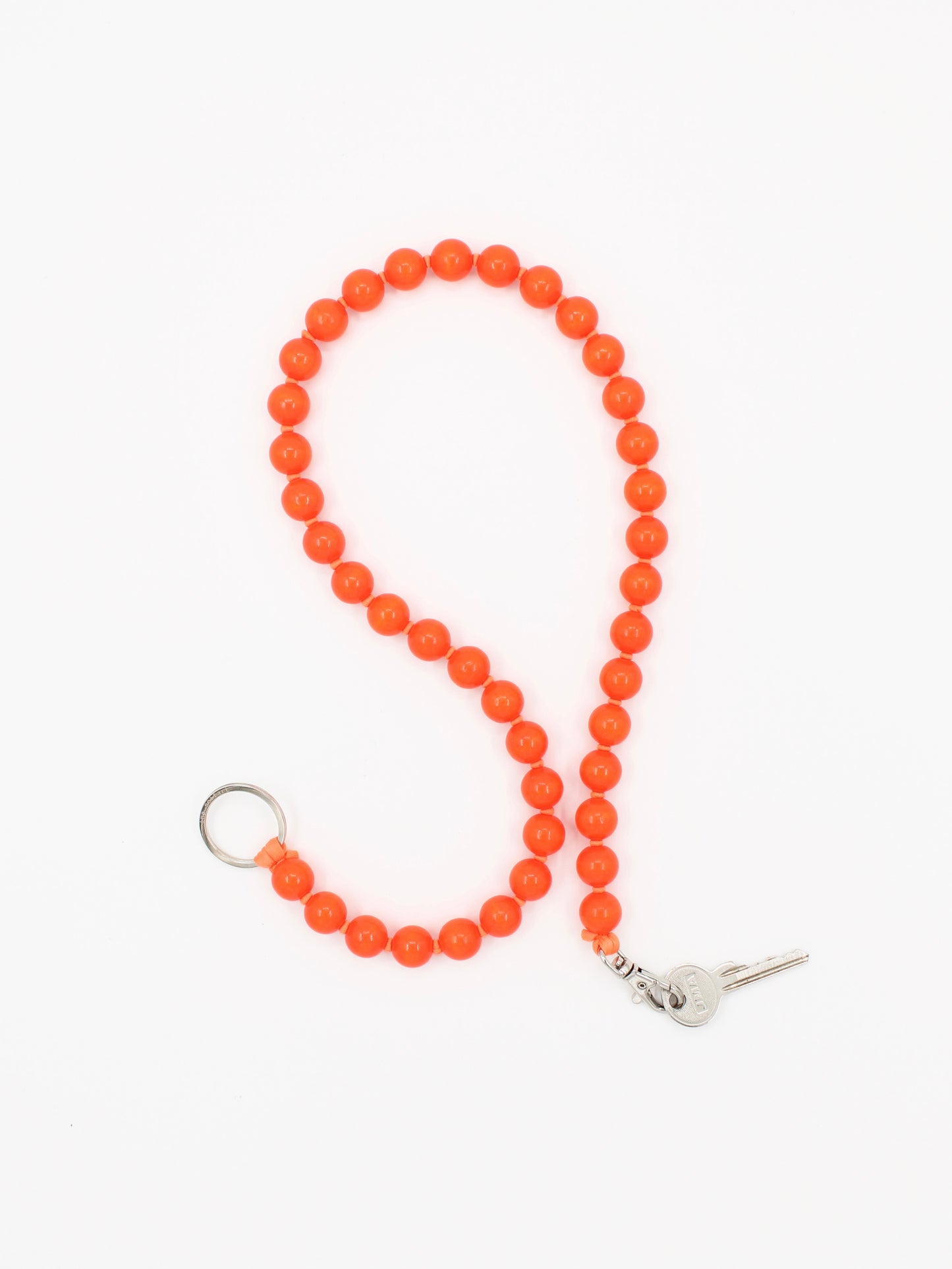 BIG Perlen long, neonorange