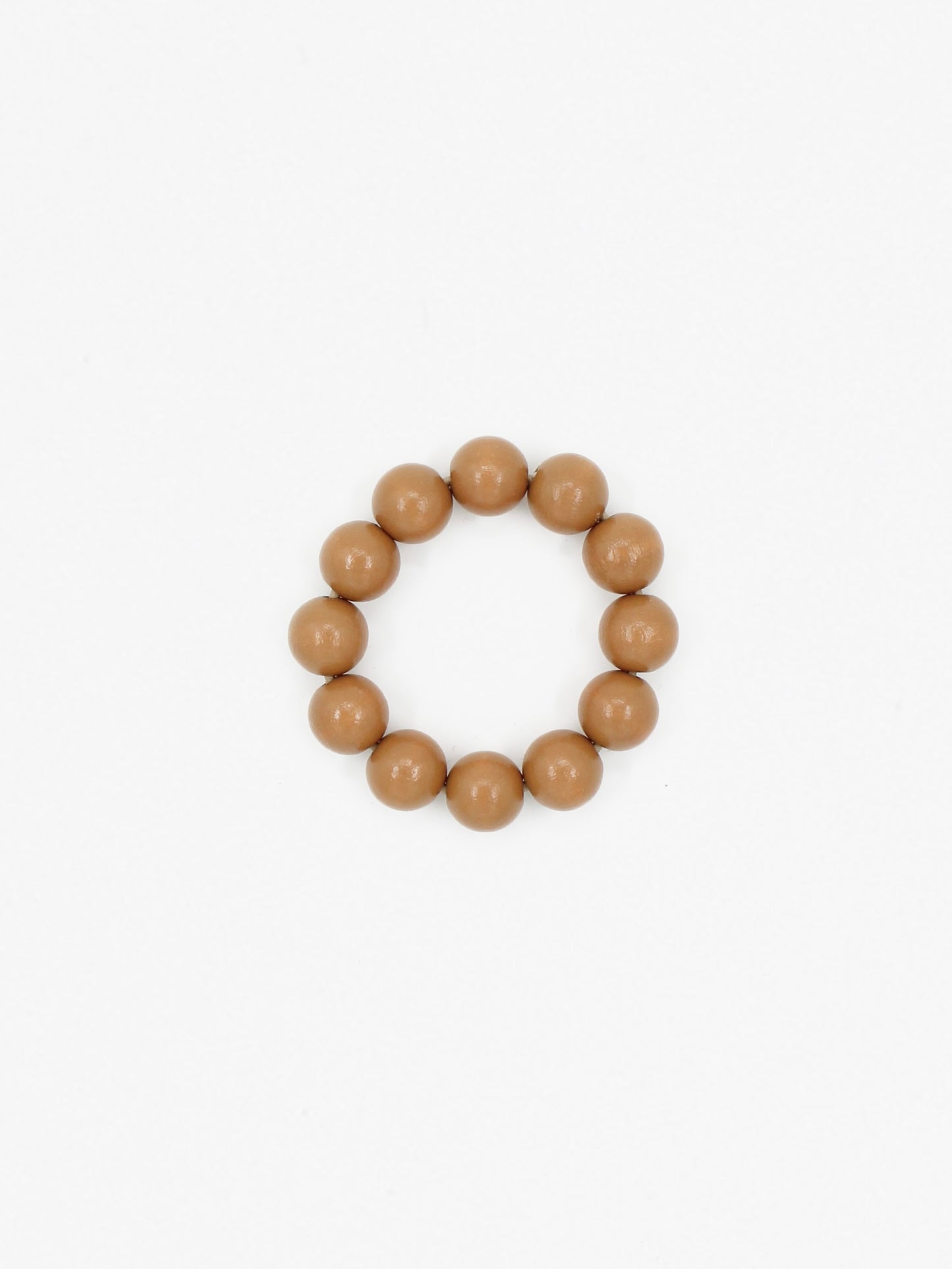 Big Perlen bracelet, mocca