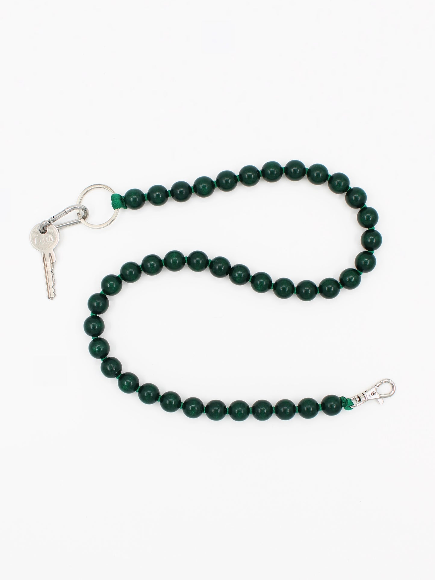 BIG Perlen long, darkgreen