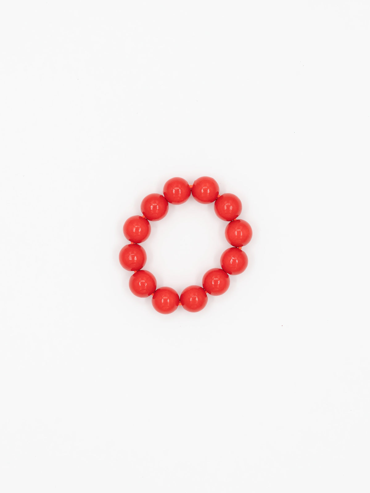 Big Perlen bracelet, red