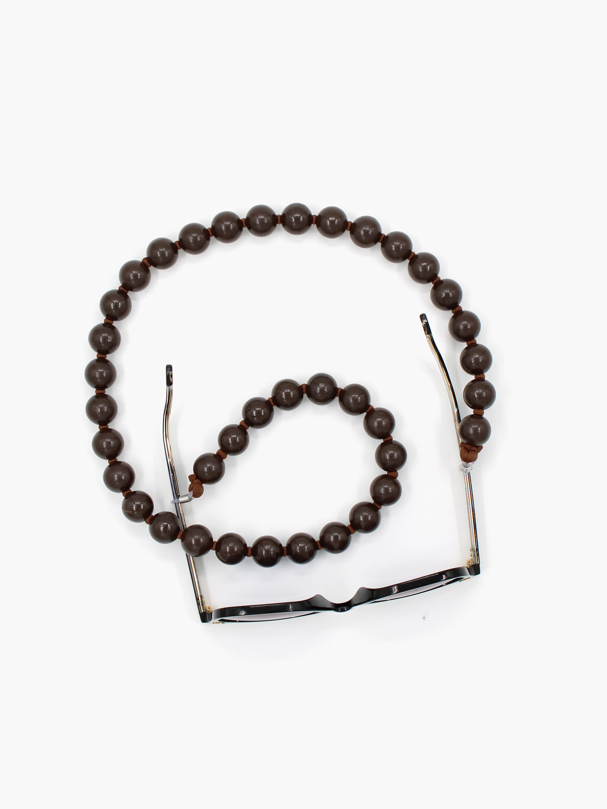 Brillenkette big, brown