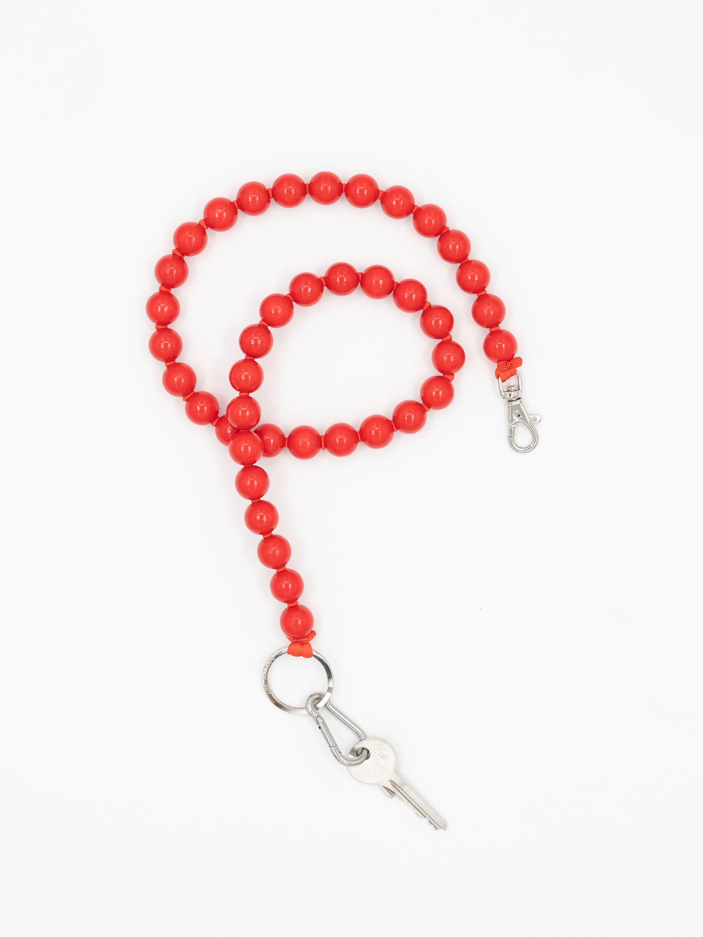 BIG Perlen long, red