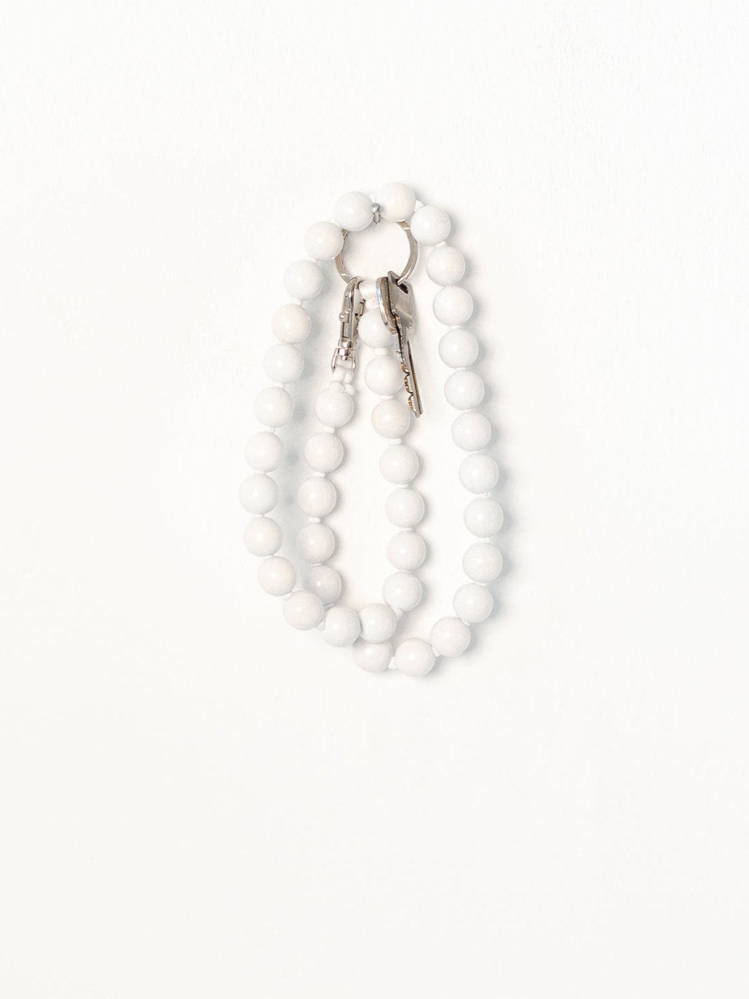 BIG Perlen long, white