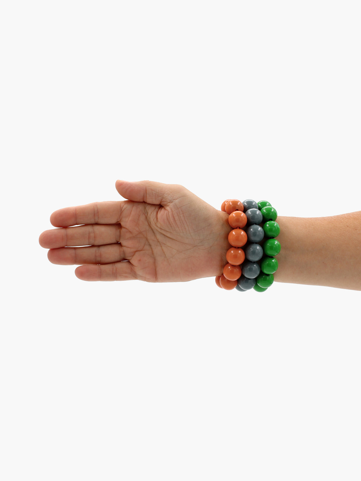 Big Perlen bracelet, graphite set