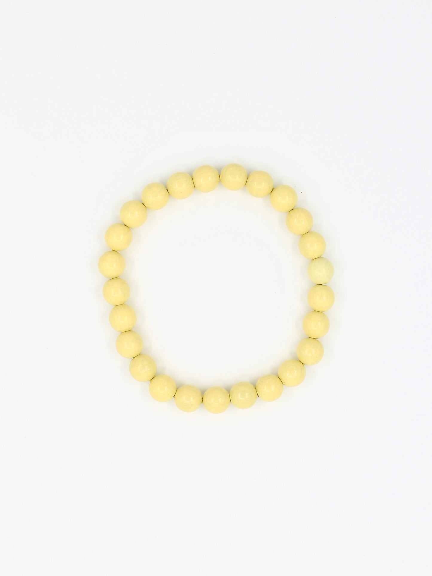 Big Perlen necklace, pastelyellow