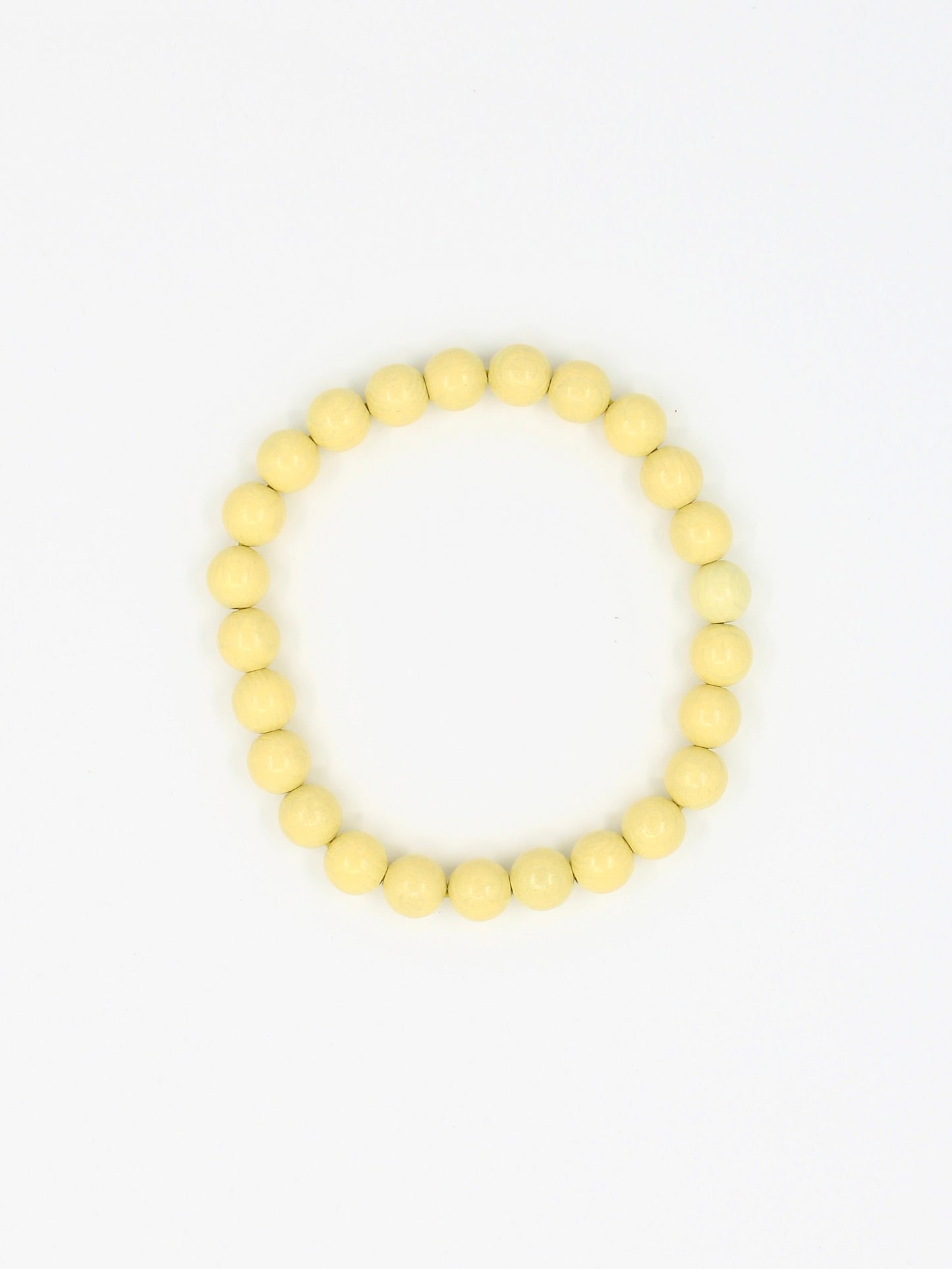 Big Perlen necklace, pastelyellow