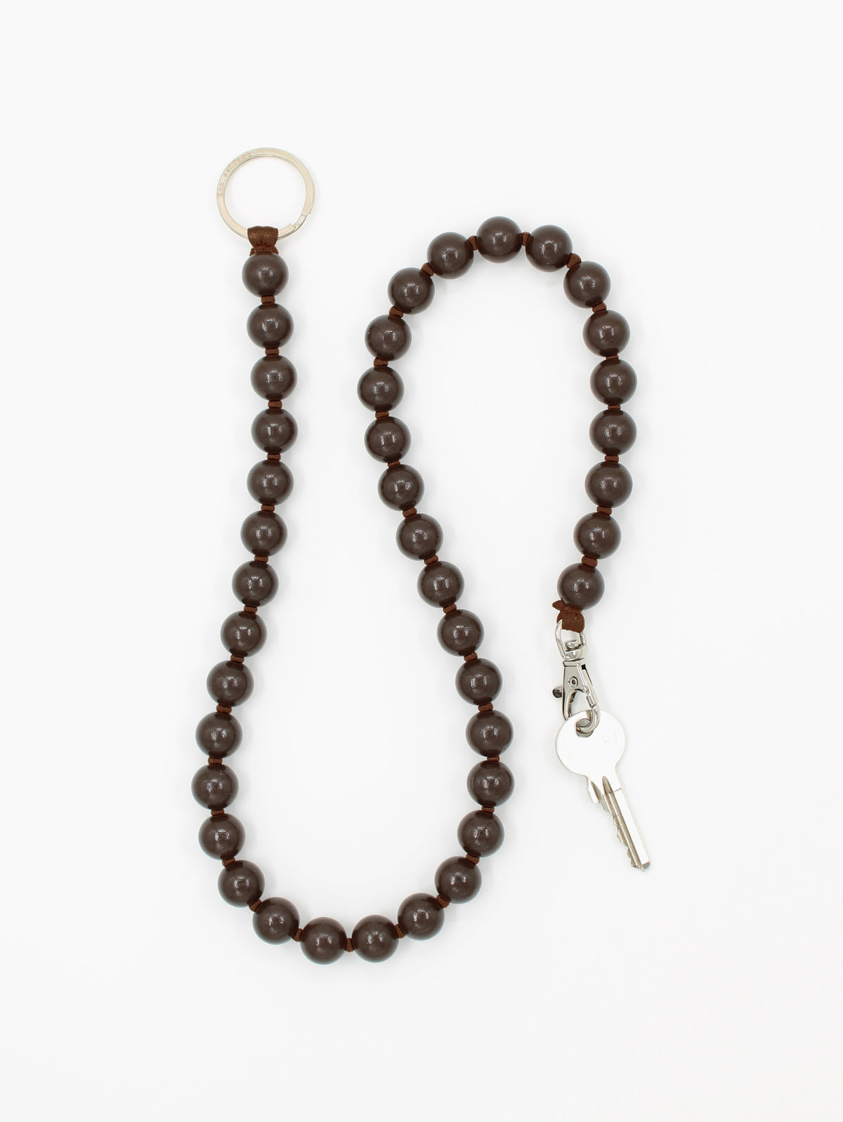 BIG Perlen long, brown