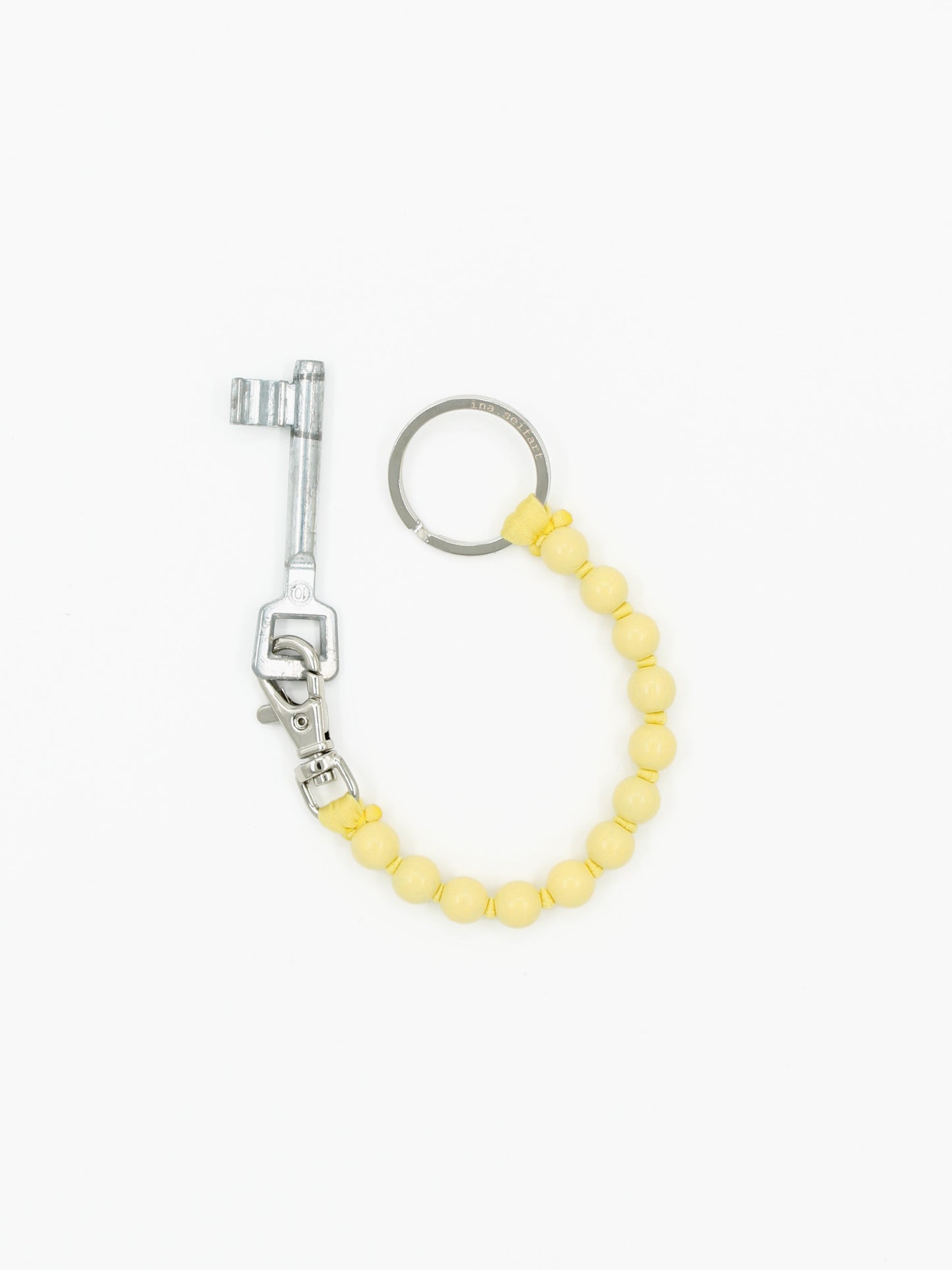 Perlen short, pastelyellow