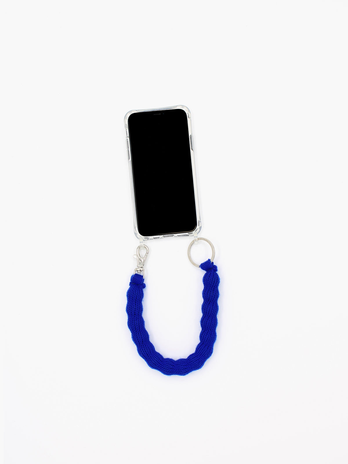 Wollkette, short - blue