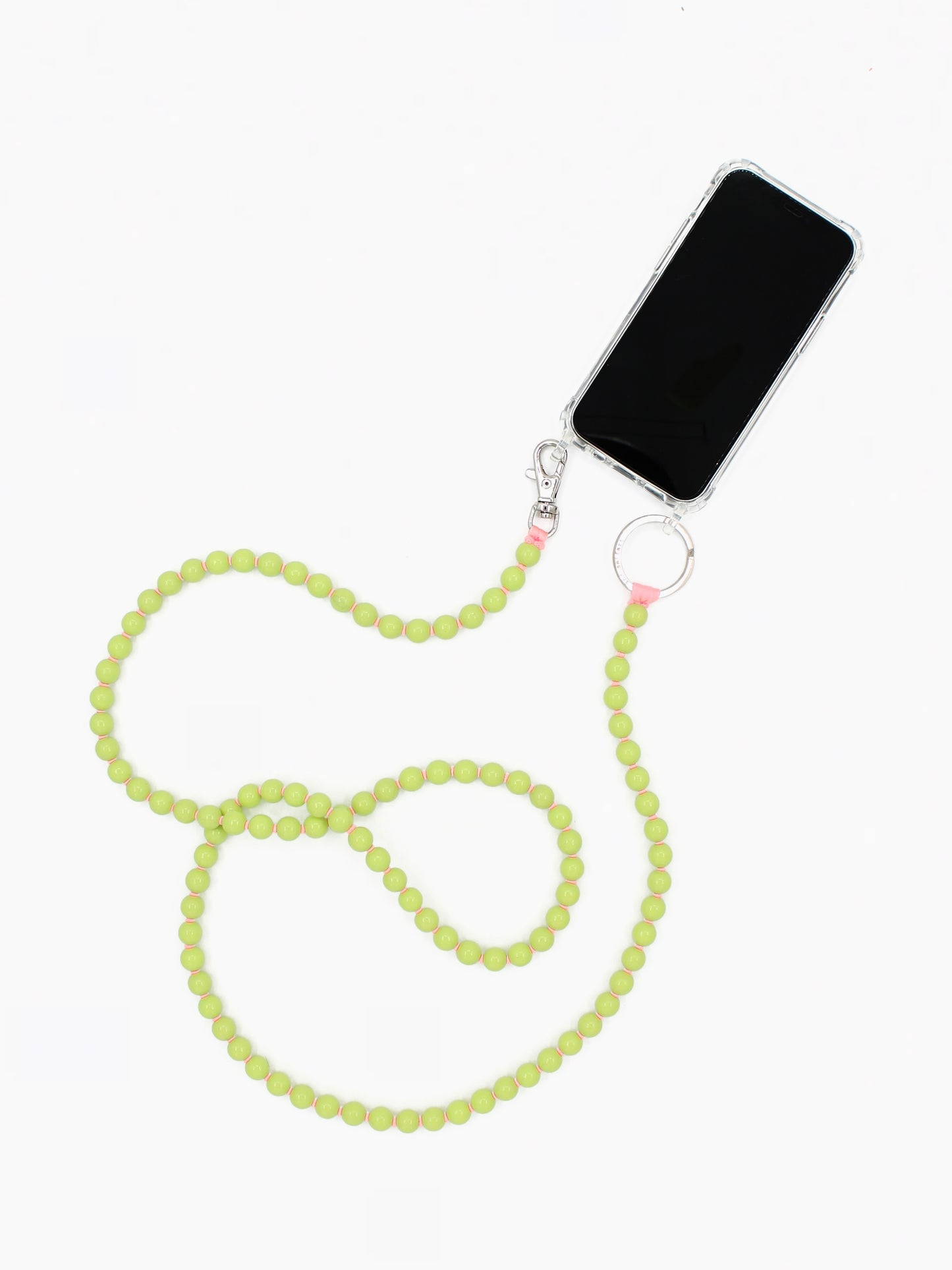 Handykette, lime - rose