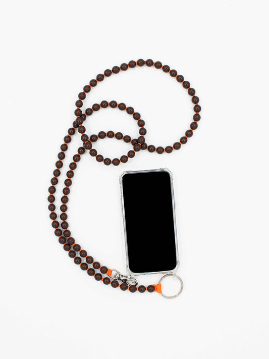 Handykette, brown - orange