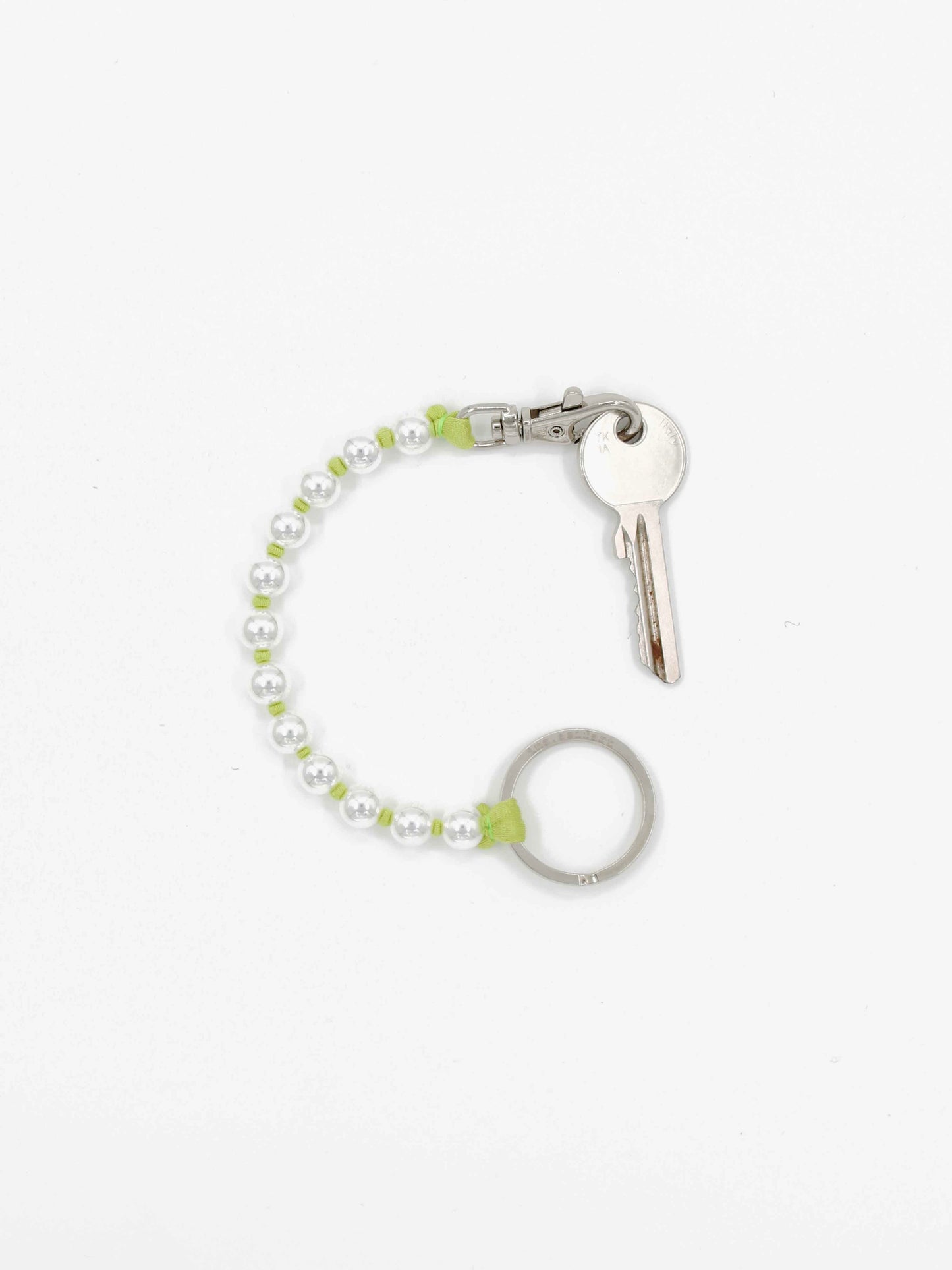 Perlen short, silver - lime