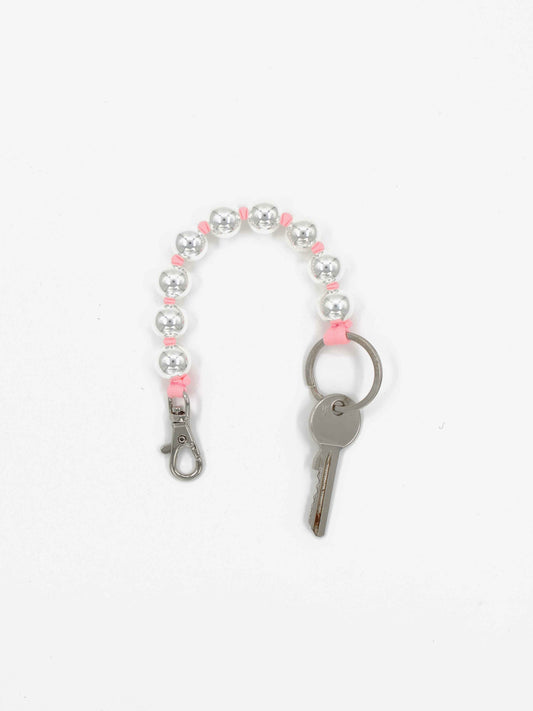BIG Perlen short, silver- rose