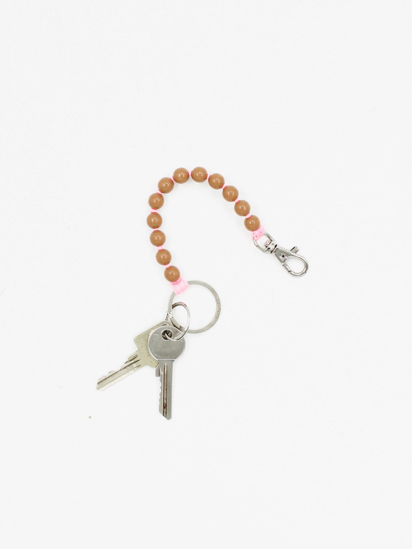 Perlen short, mocca-rose