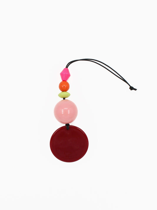 Bag Charm Viola, bordo-blush