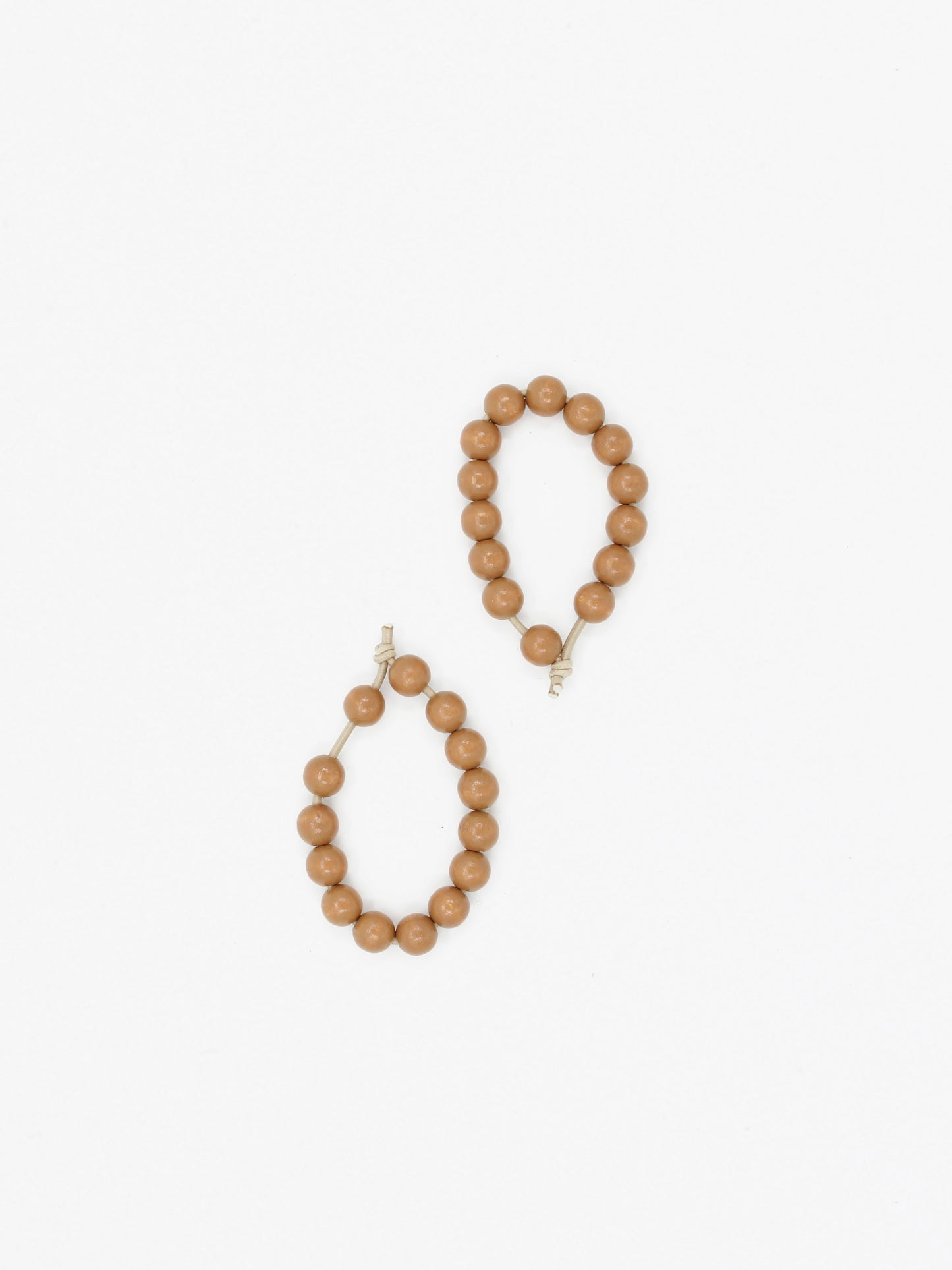 Haargummi set of 2, mocca