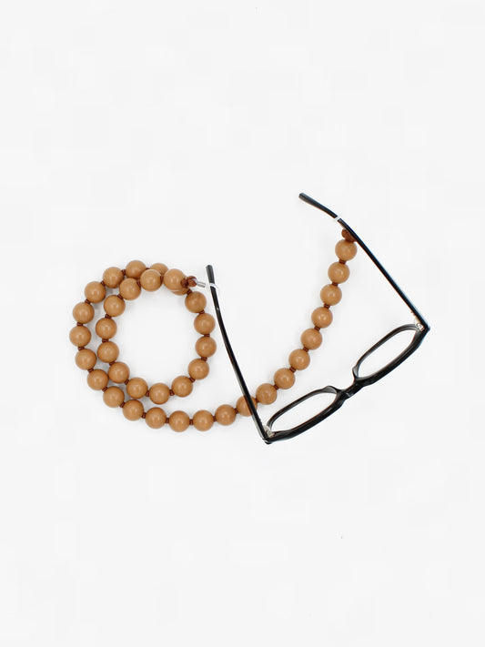 Brillenkette big, mocca