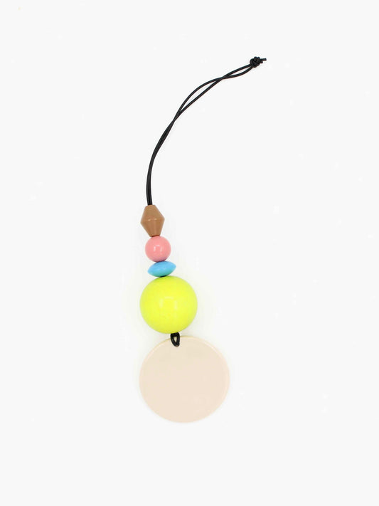 Bag Charm Viola, opal-neonyellow