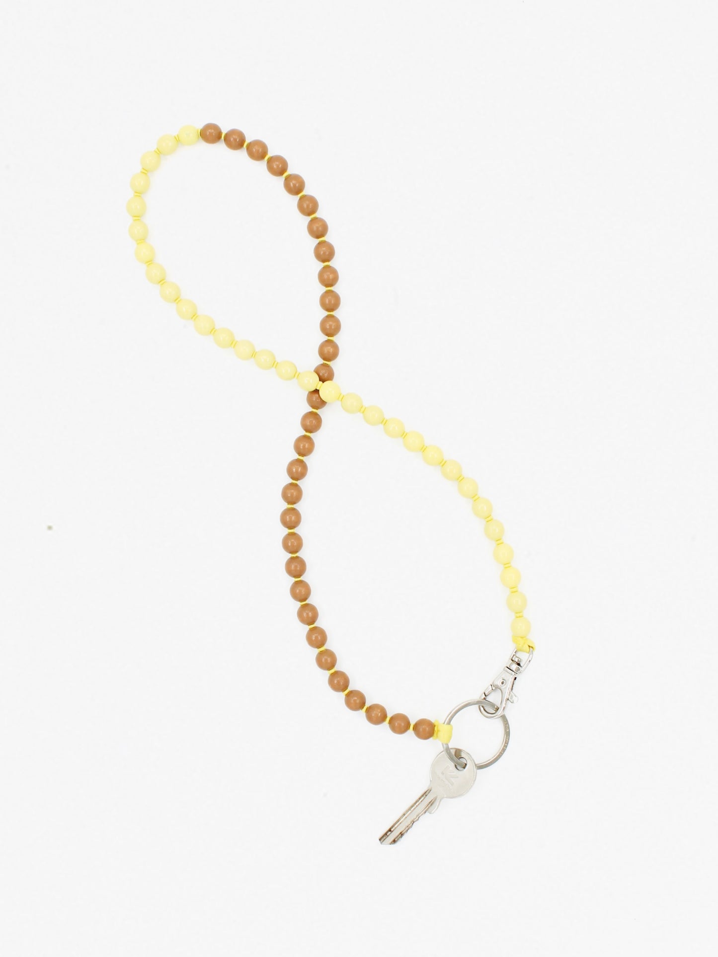 Perlen long, butter-mocca-duo