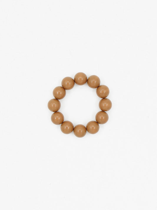 Big Perlen bracelet, mocca