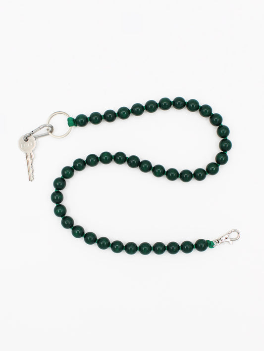 BIG Perlen long, darkgreen