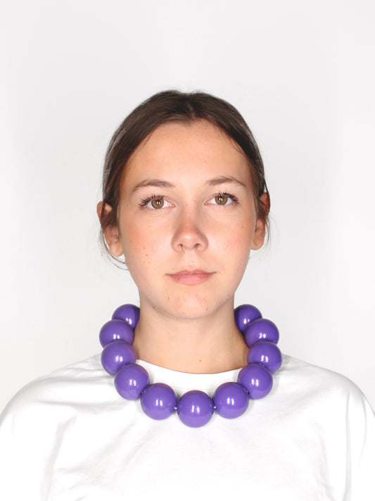 XL necklace, purple