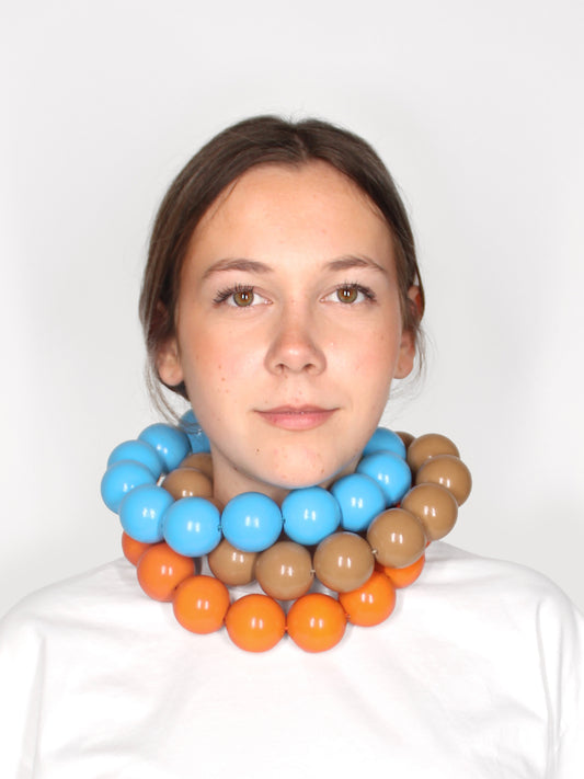 XL necklace, orange set
