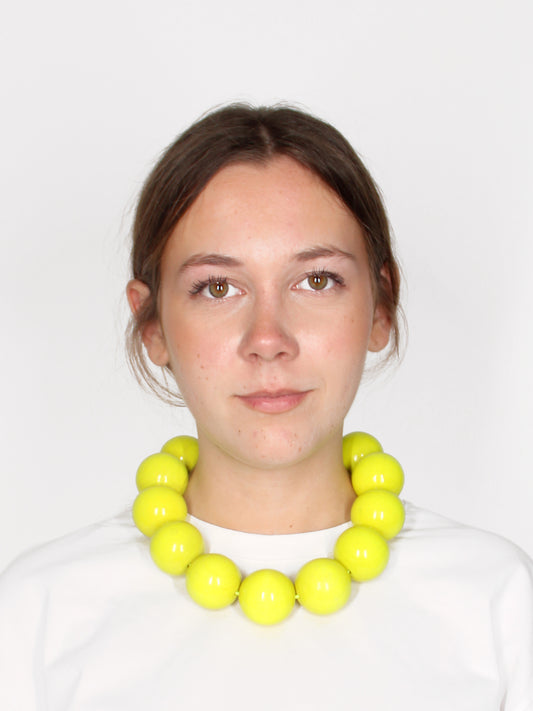 XL necklace, neonyellow