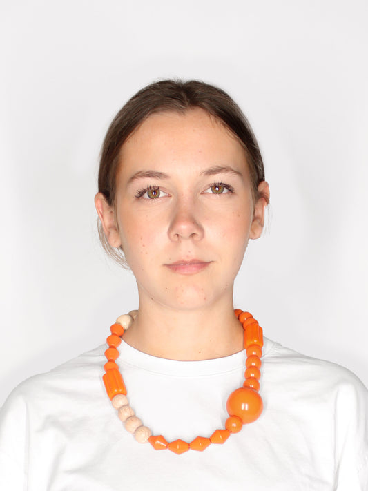 Halskette, orange
