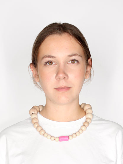 Bobble Necklace, pink (Nikki Chasin)