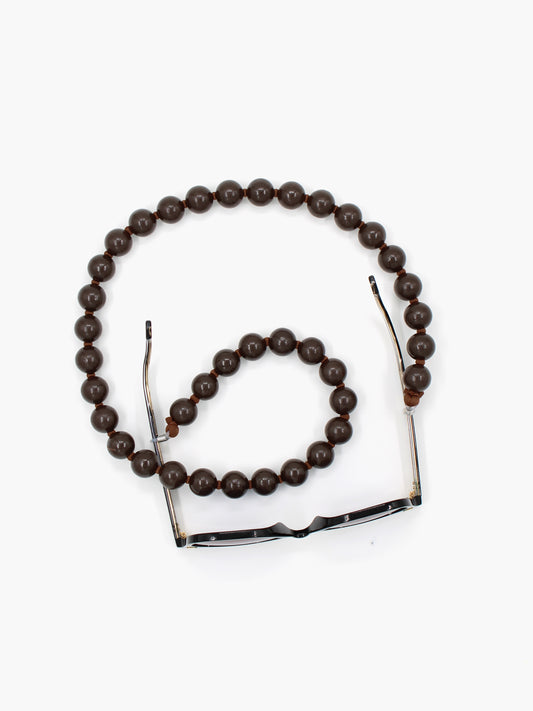 Brillenkette big, brown