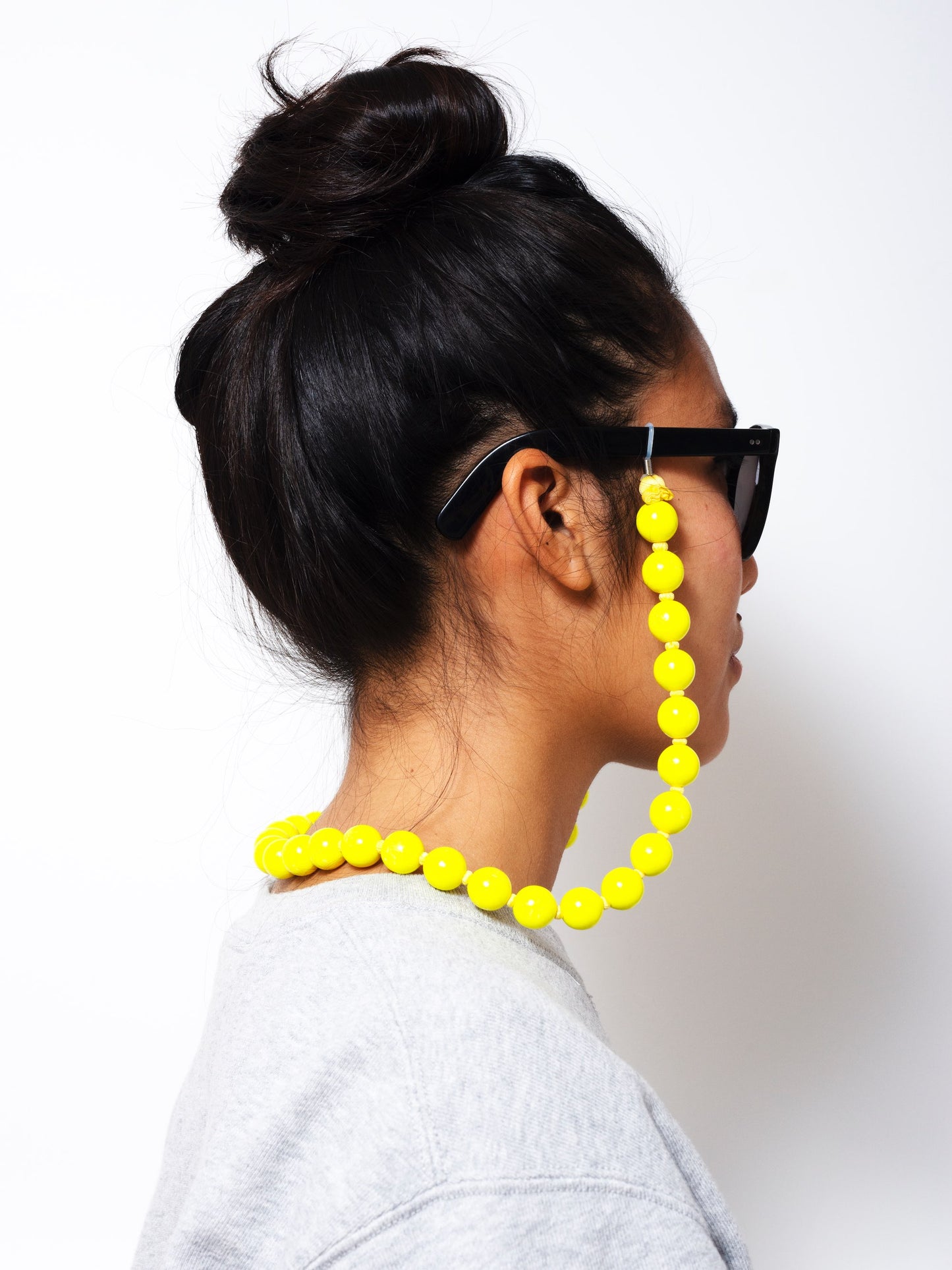 Brillenkette big, neonyellow