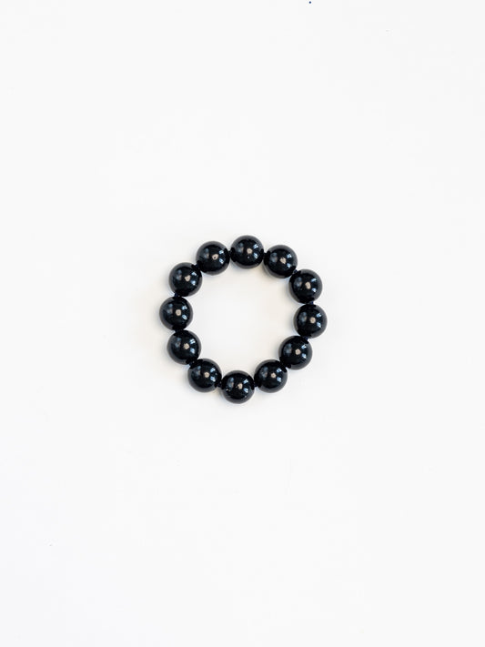 Big Perlen bracelet, black