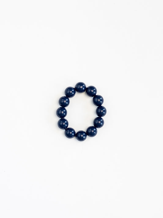 Big Perlen bracelet, blueberry