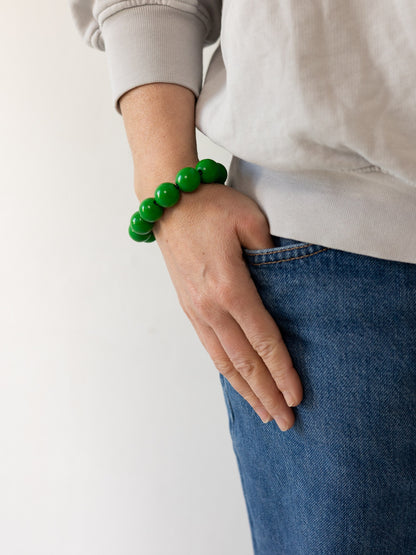 Big Perlen bracelet, green