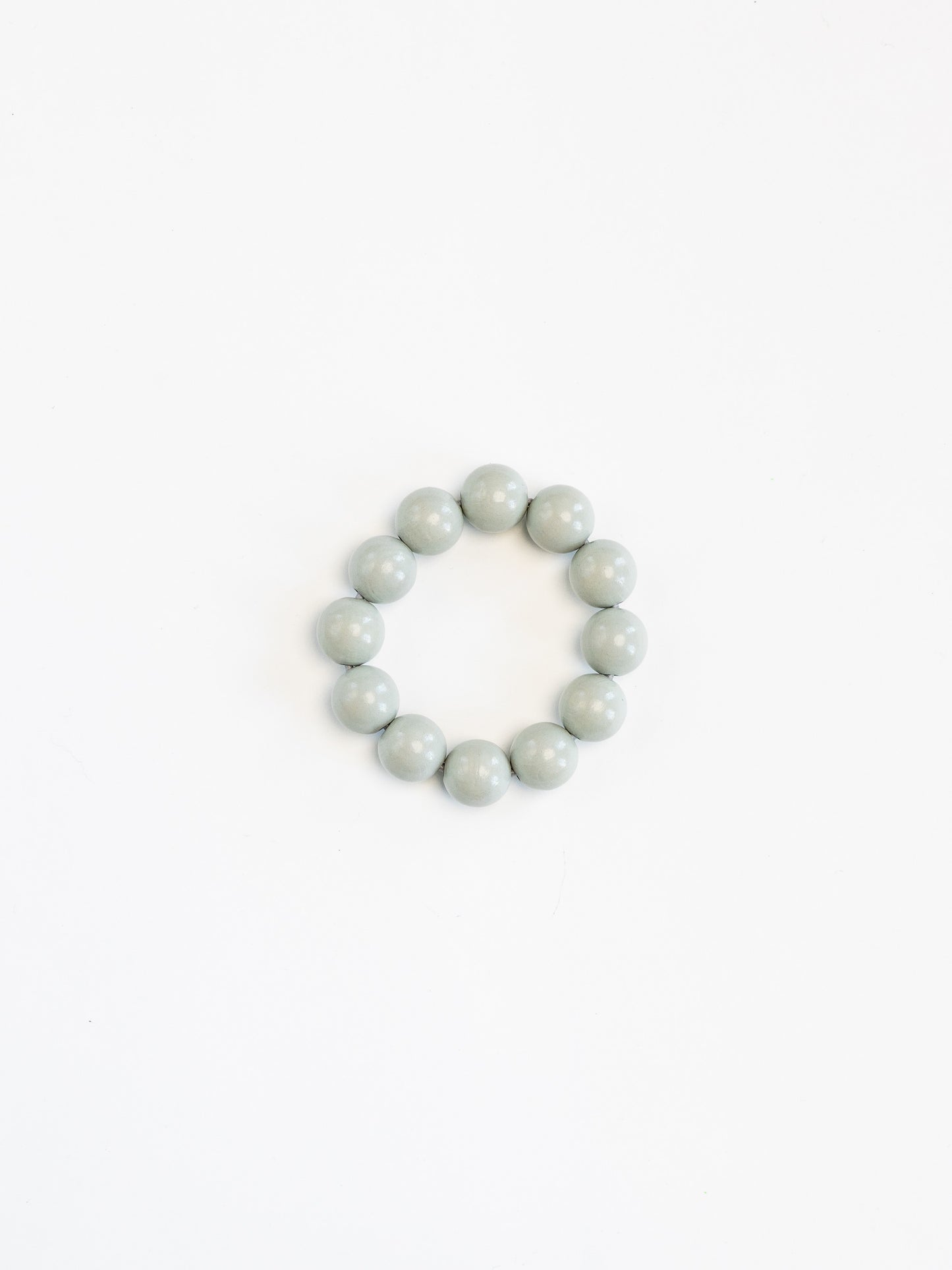 Big Perlen bracelet, lightgrey