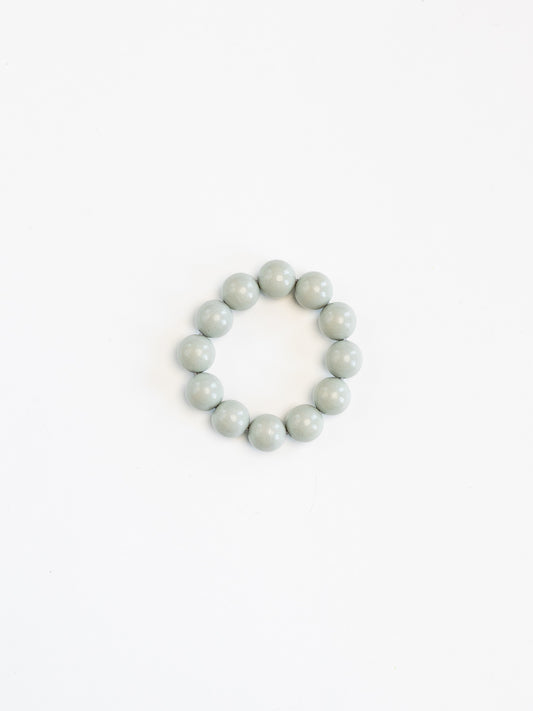 Big Perlen bracelet, lightgrey