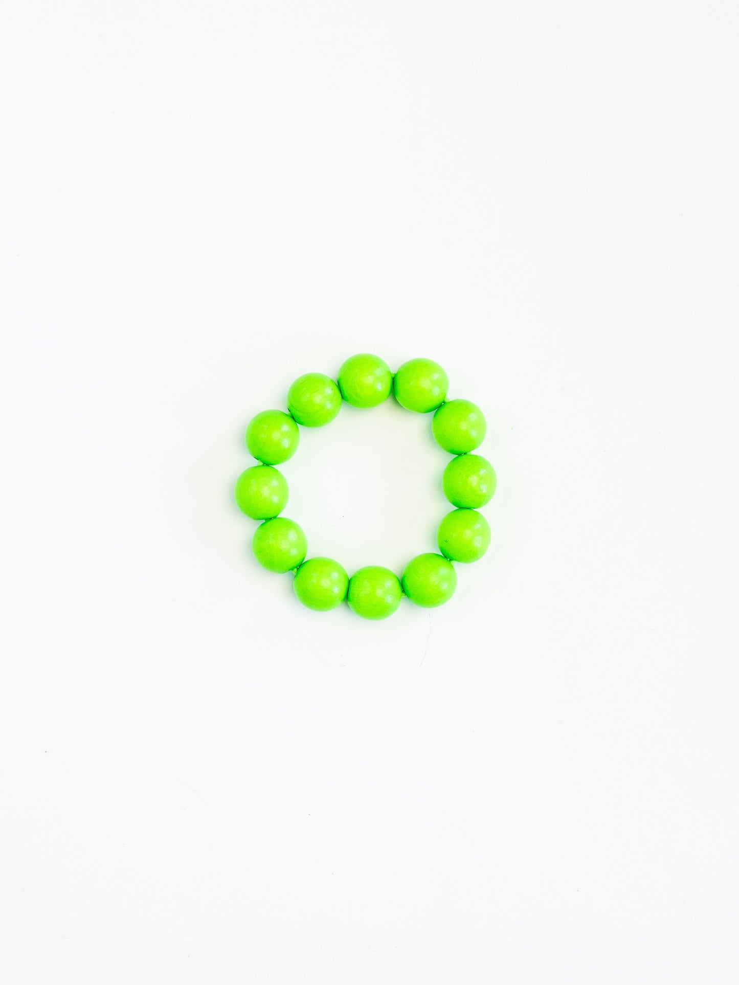 Big Perlen bracelet, neongreen