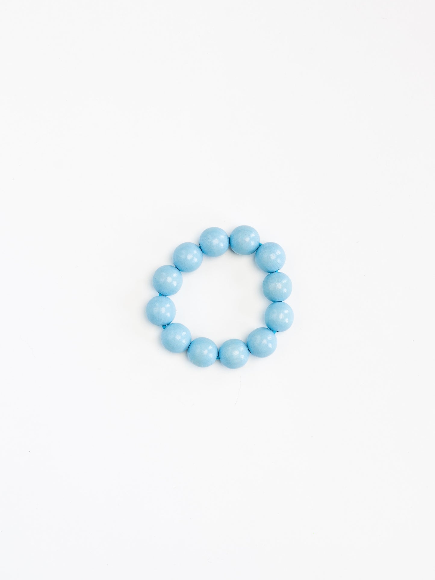 Big Perlen bracelet, pastelblue