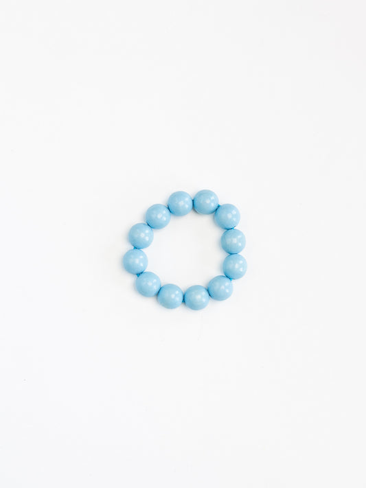 Big Perlen bracelet, pastelblue