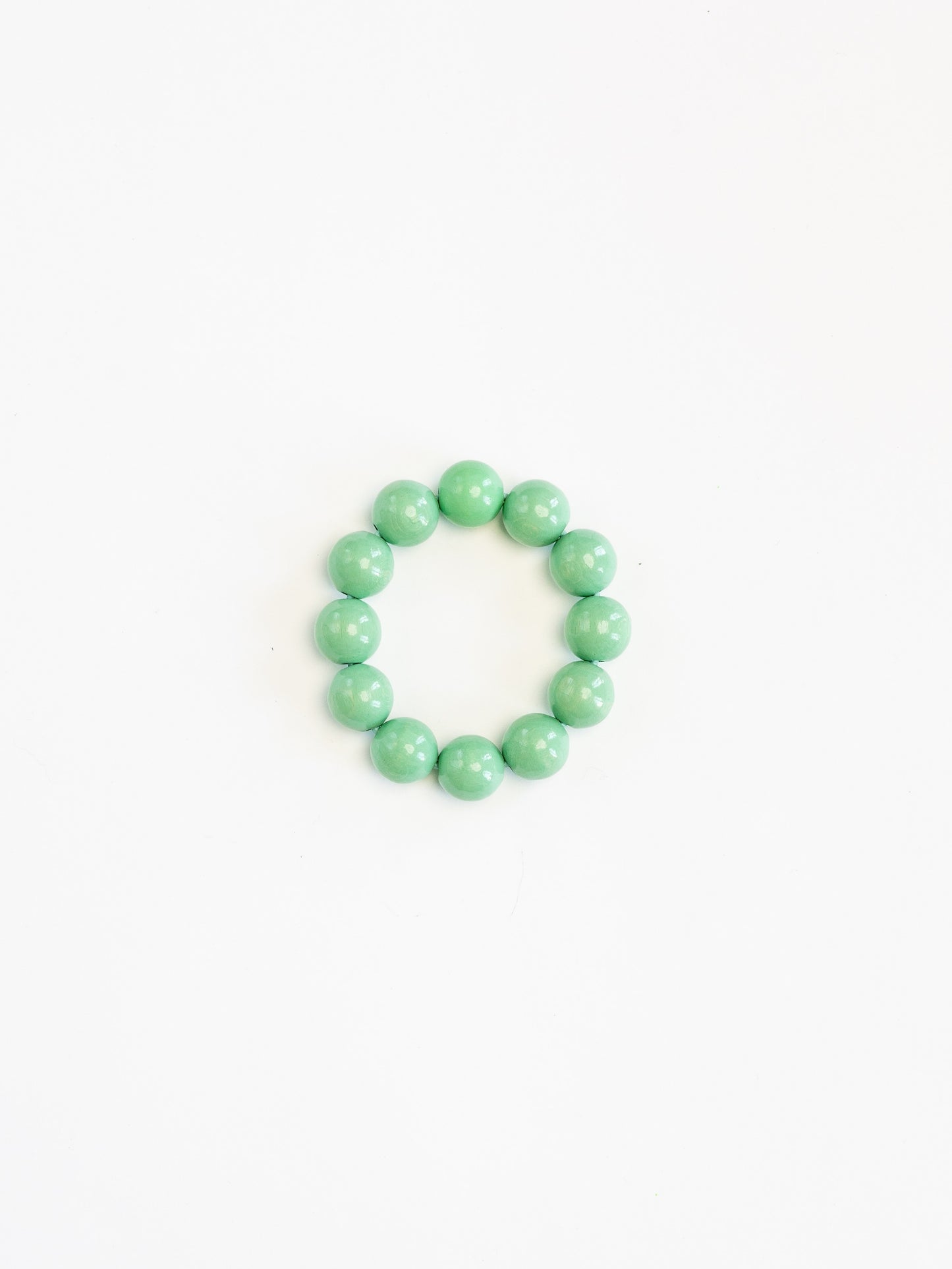 Big Perlen bracelet, pastelgreen