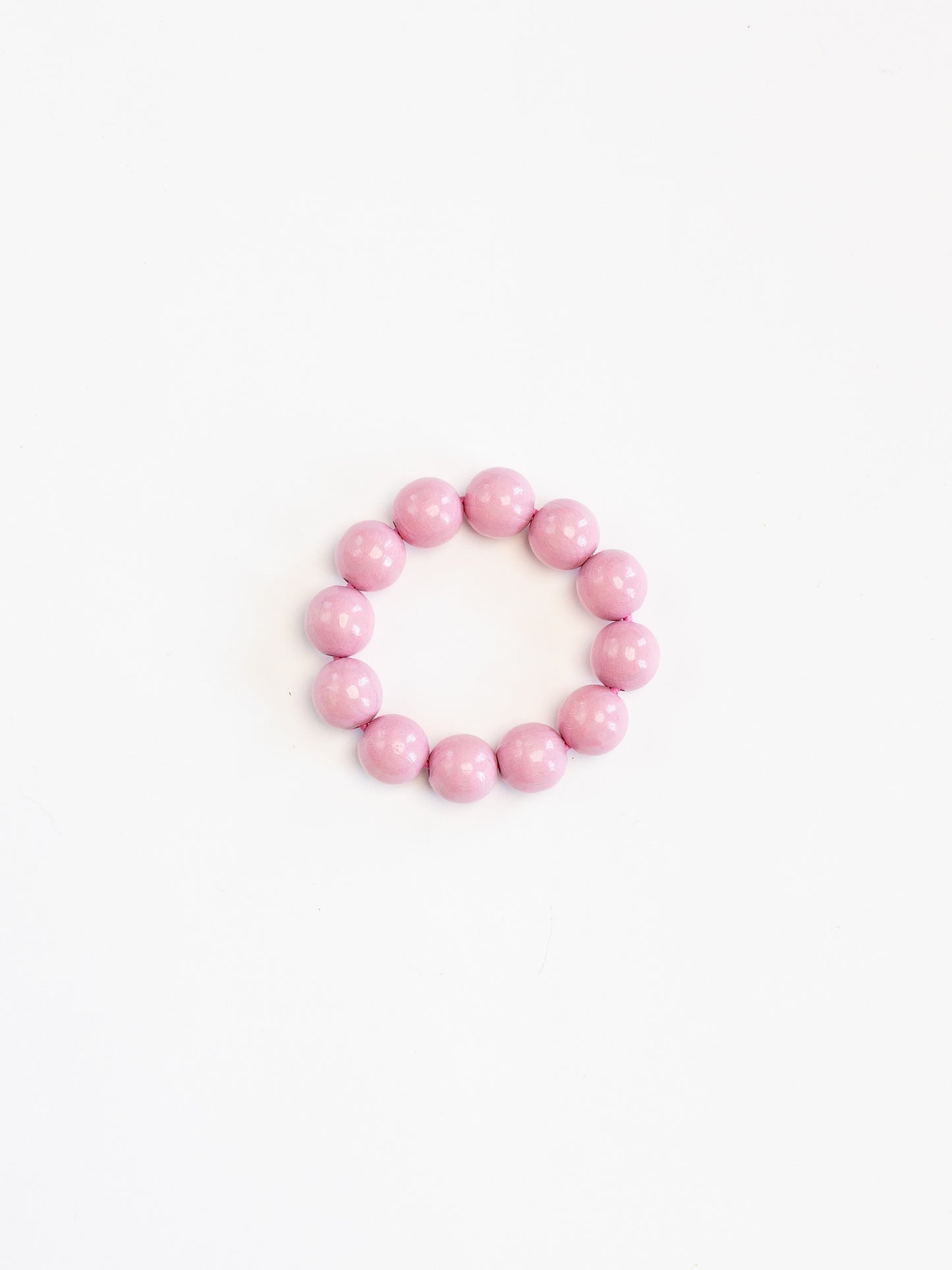 Big Perlen bracelet, pastelrose