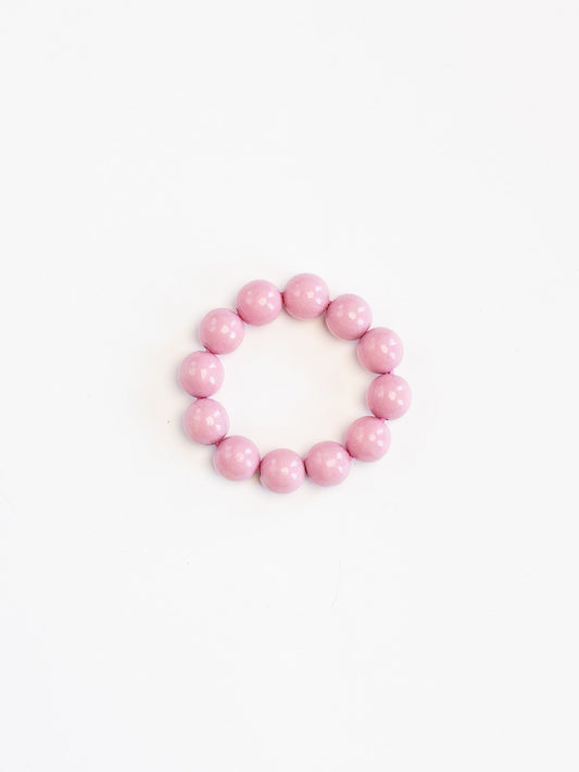 Big Perlen bracelet, pastelrose