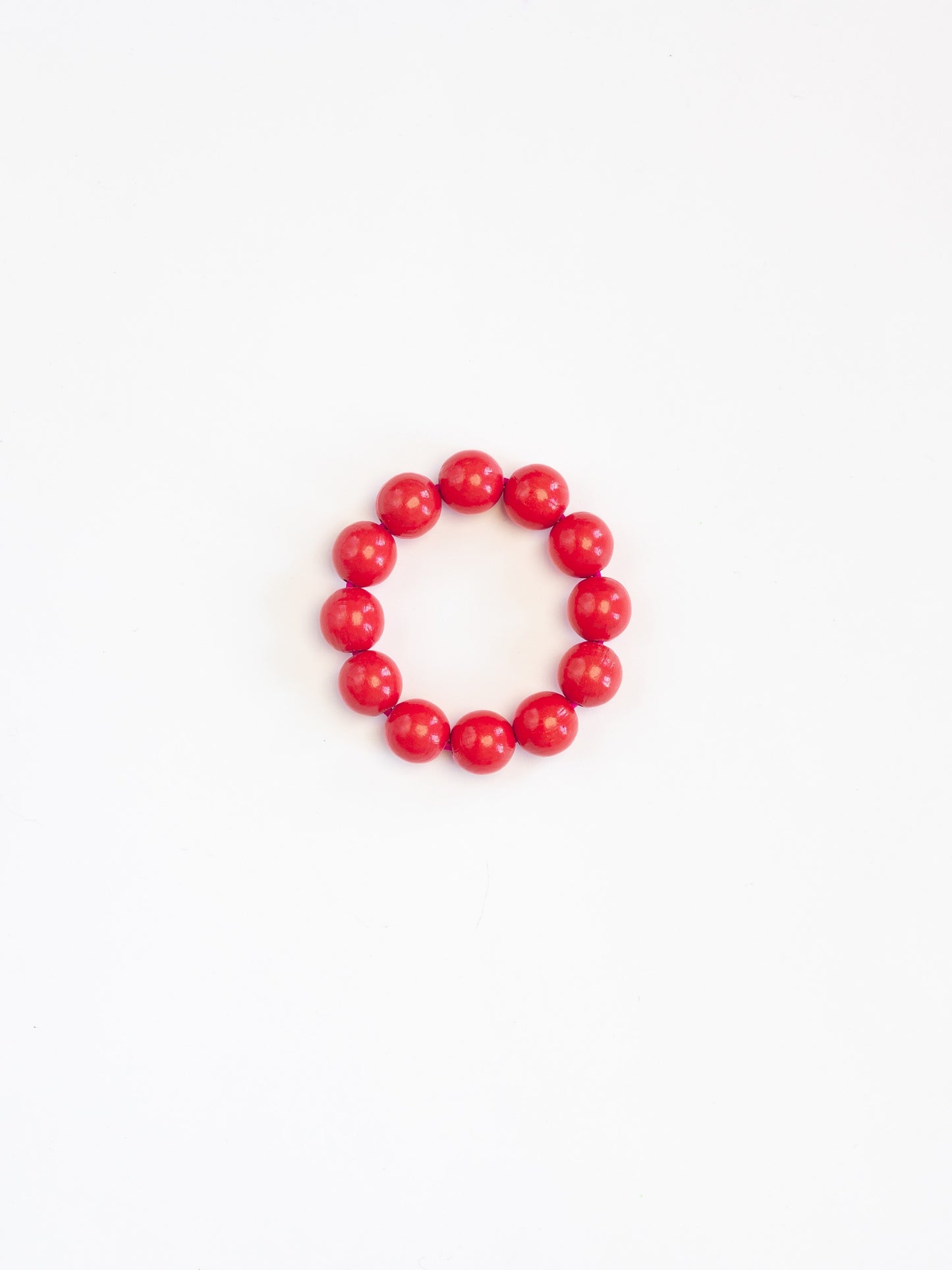 Big Perlen bracelet, raspberry