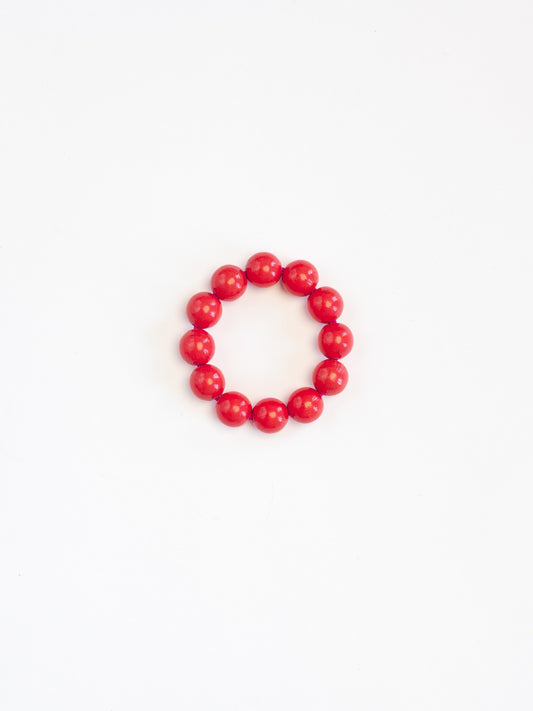 Big Perlen bracelet, raspberry