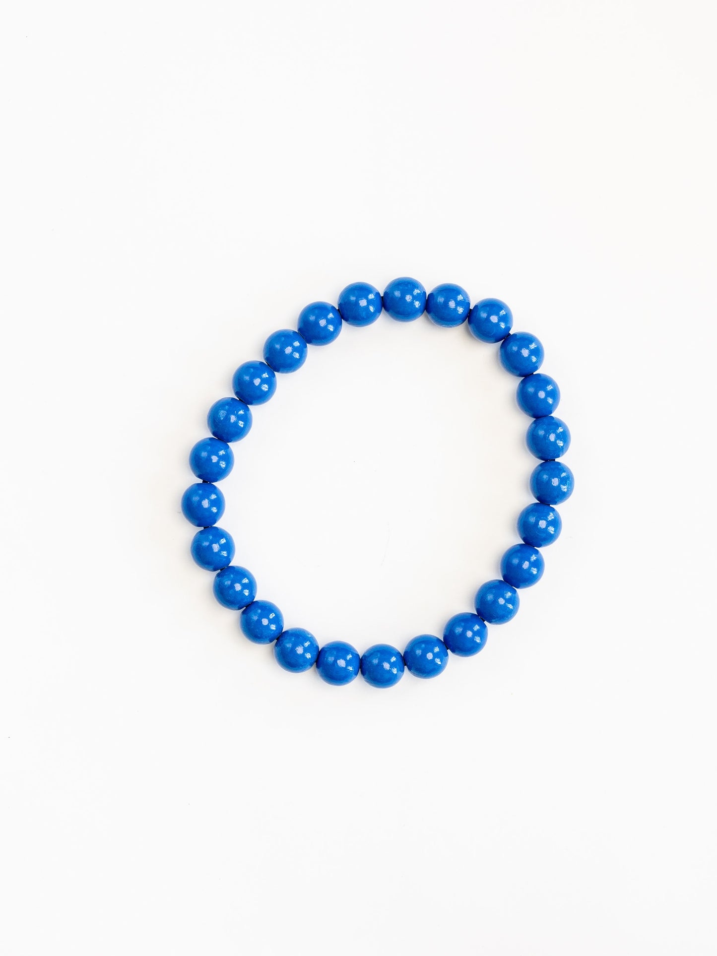 Big Perlen necklace, blue