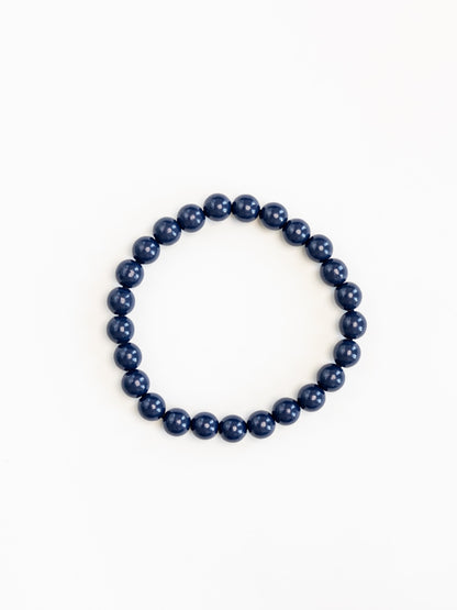 Big Perlen necklace, blueberry