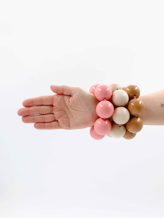 XL bracelet, blush set