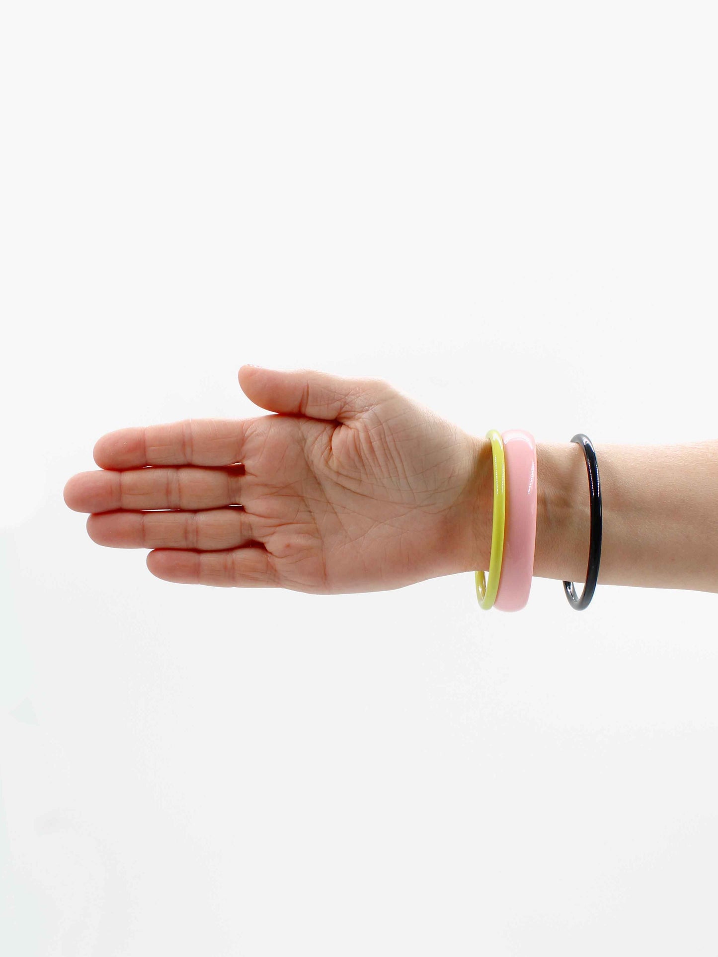 Armreifen, blush - black - lime