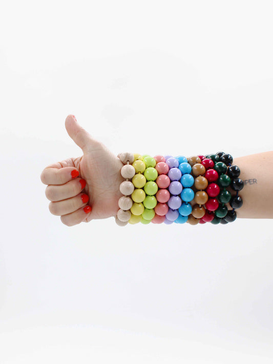 Big Perlen bracelets, all colors set